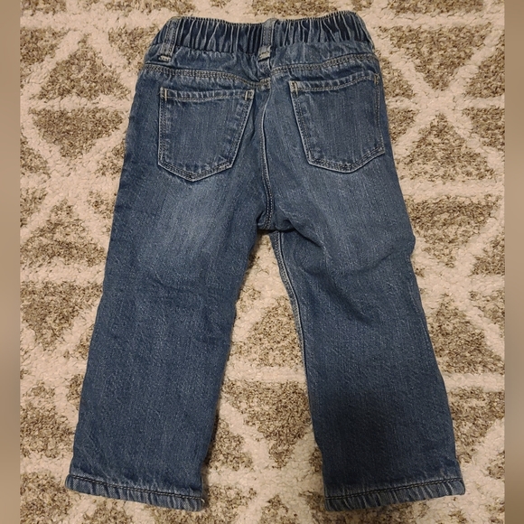 4 for $28 - Old Navy 18-24m Blue Jeans (Gray Fleece Lined) - Picture 2 of 4